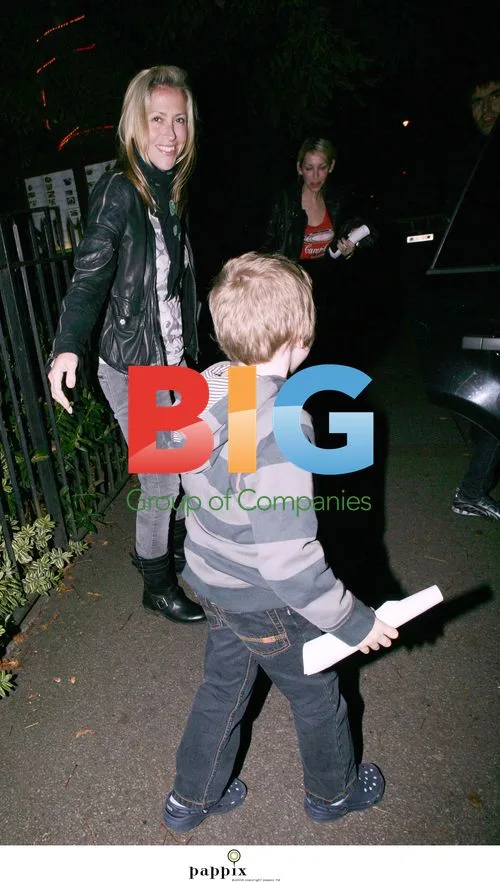 Oasis' Liam Gallagher with family