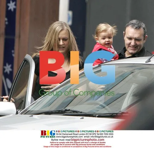 Mark Moraghan leaving hotel with family
