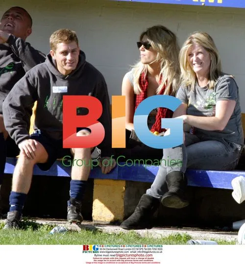 Amy Diamond and Philip Oliver at charity football match