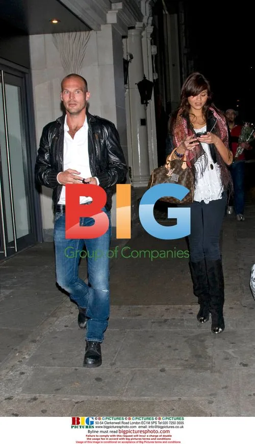 Freddie Ljungberg leaves Nobu with mystery woman