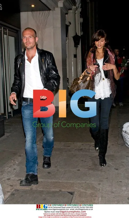 Freddie Ljungberg leaves Nobu with mystery woman