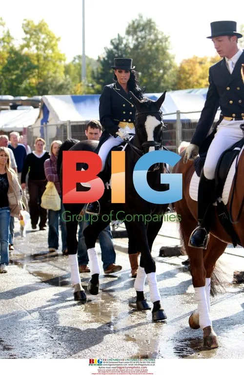 Katie Price performs dressage at Horse of the Year Show