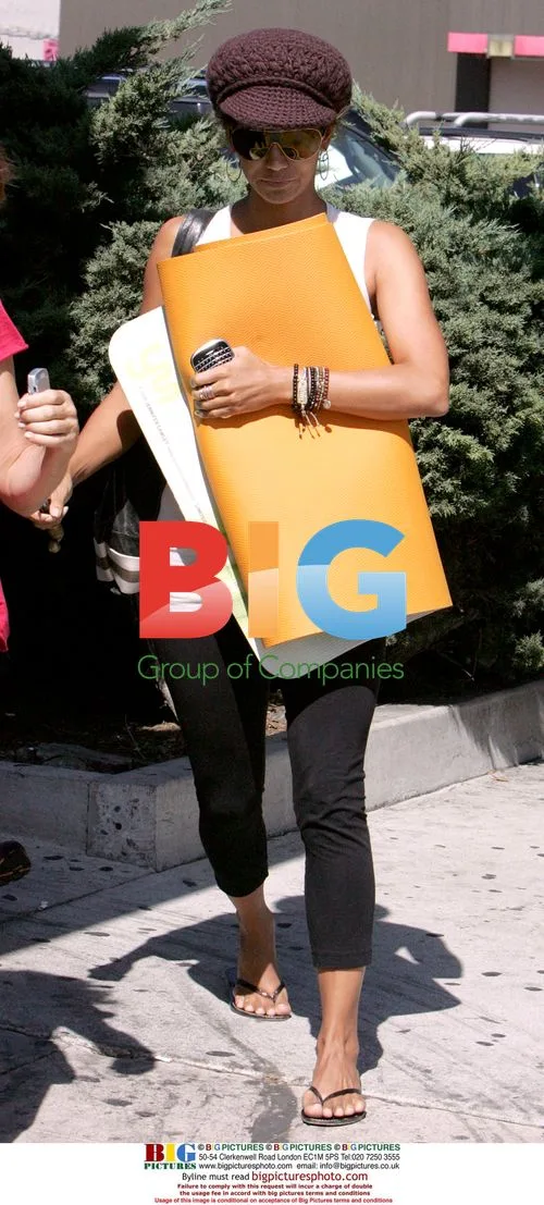 Halle Berry Leaves Yoga Lesson in LA