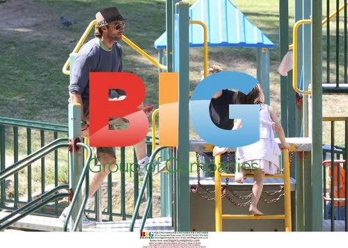 Hugh Jackman and Family at Bronte Beach