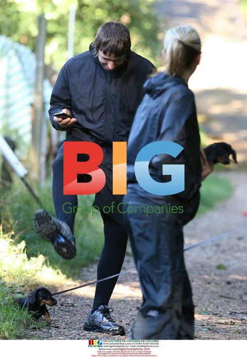 Liam Gallagher and friends out with dogs