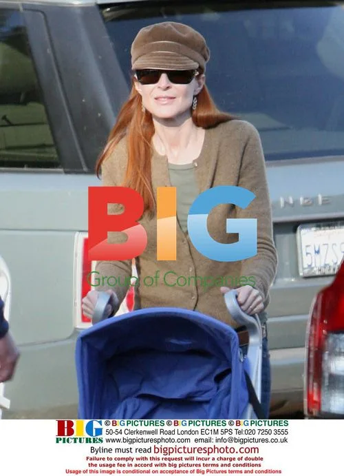 Marcia Cross and family at pumpkin patch