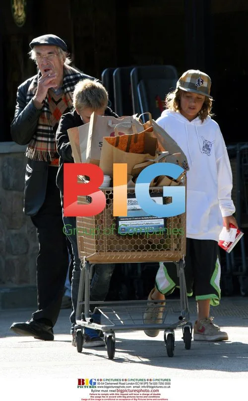 Martin Landau shopping in Malibu