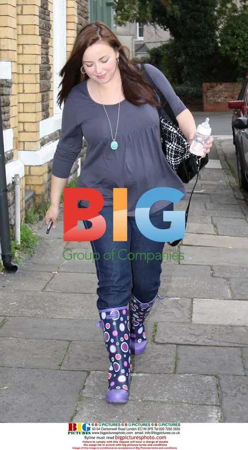 Charlotte Church Out with Daughter in Cardiff