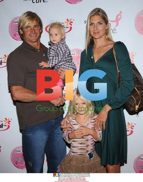 Gabrielle Reece and family at Yoplait event