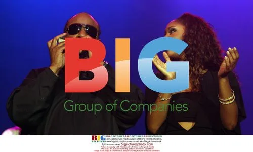 Stevie Wonder and daughter Aisha at Perth concert
