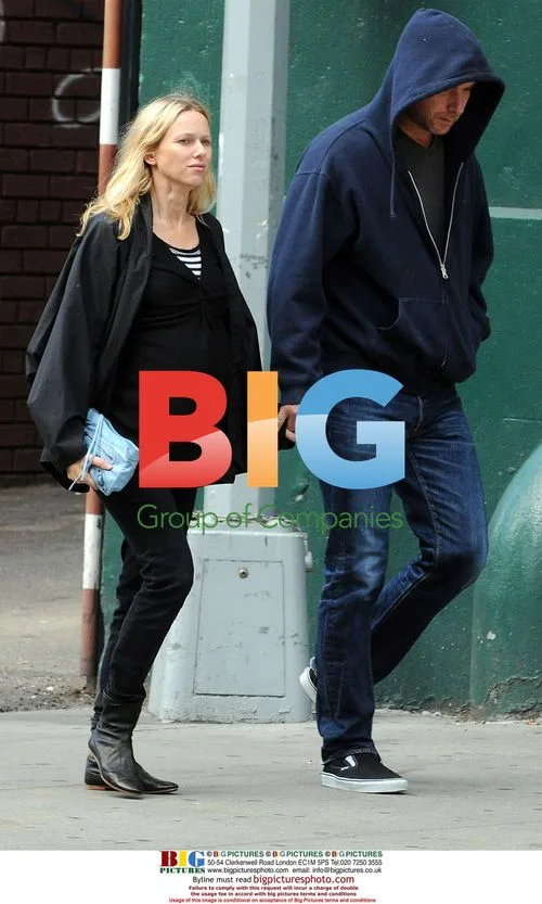 Naomi Watts and Liev Schreiber walk in NYC