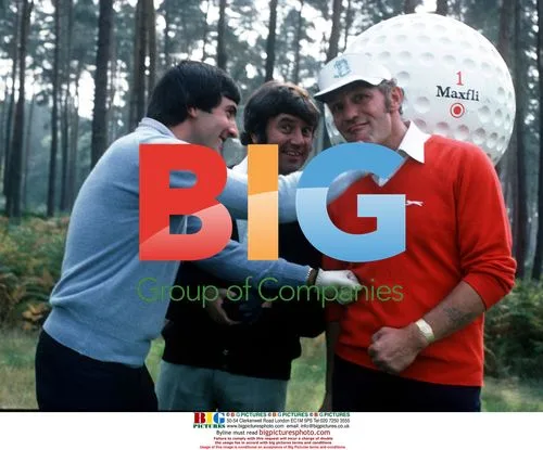 Seve Ballesteros with Henry Cooper and Jimmy Tarbuck