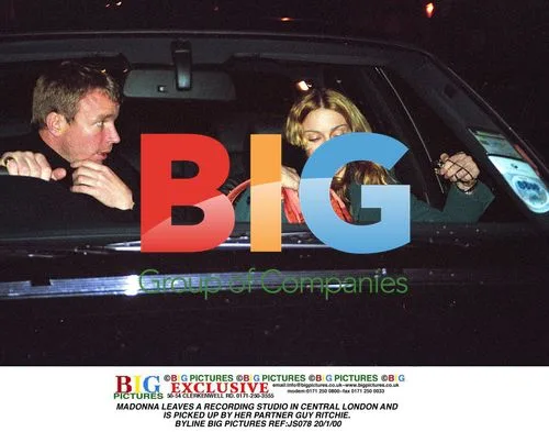 MADONNA LEAVES RECORDING STUDIO, PICKED UP BY GUY RITCHIE