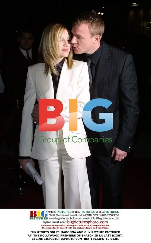 Madonna and Guy Ritchie at Snatch LA Premiere