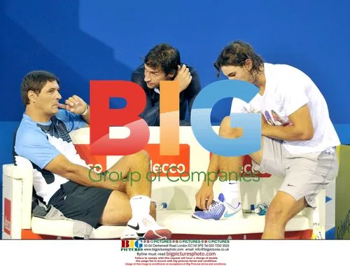 Raul Gonzalez Attends Rafa Nadal Training Session