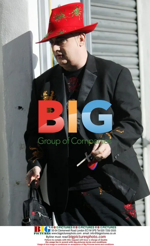 Boy George attends cinema in Soho, London