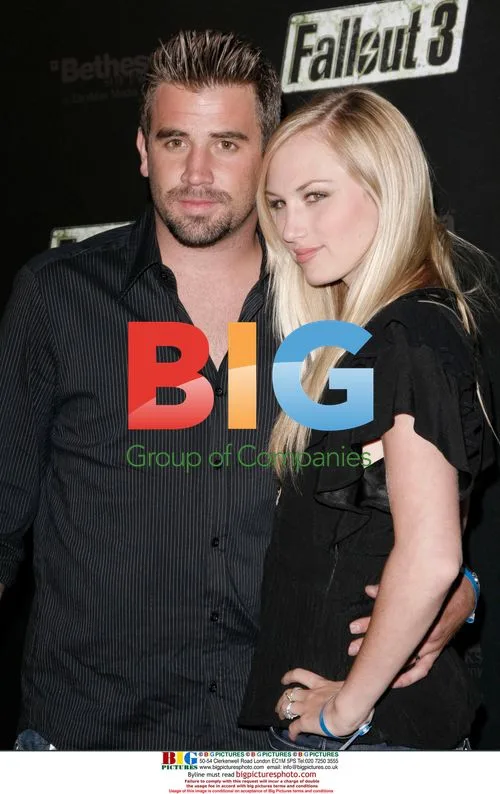 Jason Wahler and Katja Decker-Sadowski at Fallout 3 Launch Party