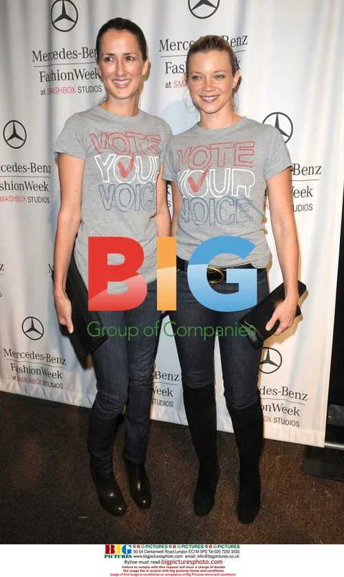 Amy Smart and Anna Getty at LA Fashion Week