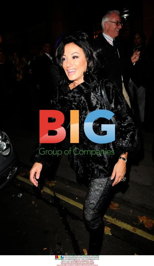 Nancy Dell'Olio leaves Cipriani restaurant in London
