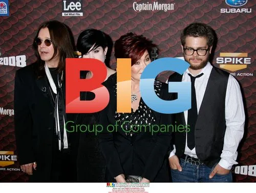 Ozzy Osbourne and family at Spike TV's "Scream 2008" Awards