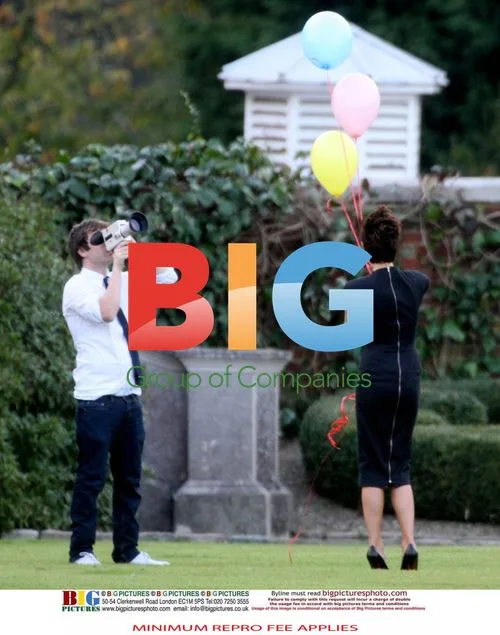 Victoria and David Beckham Filming for DVB Clothes Range