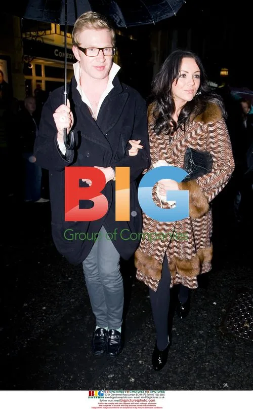 Martine McCutcheon and Henry Conway at 'Fat Pig' press night