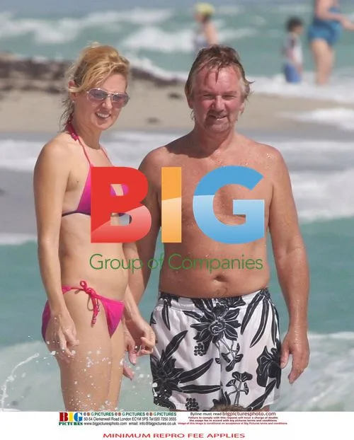 Noel Edmonds and Partner Liz Davis on Holiday