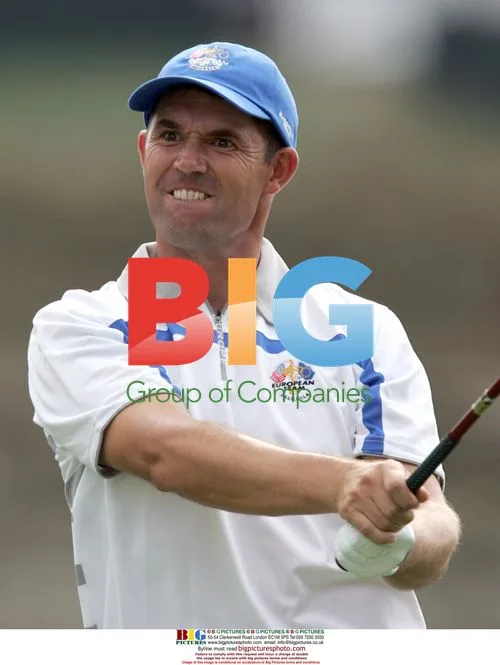 Padraig Harrington tees off at Ryder Cup