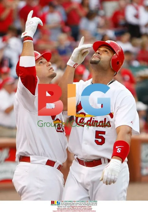 Albert Pujols celebrates 31st home run