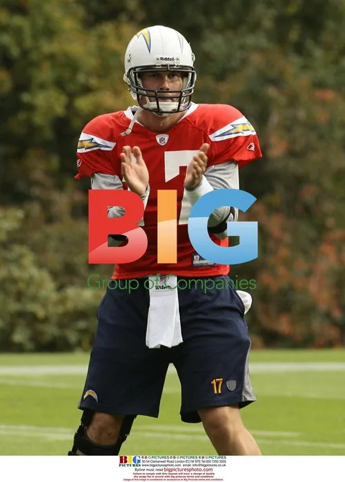 Philip Rivers at Chargers practice in London