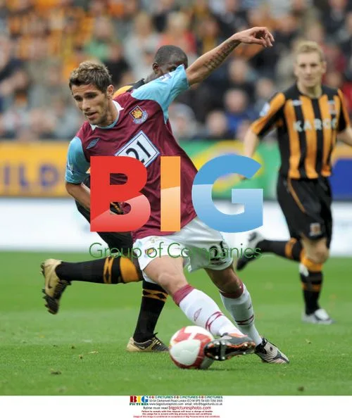 Valon Behrami at Hull City v West Ham United Premier League game