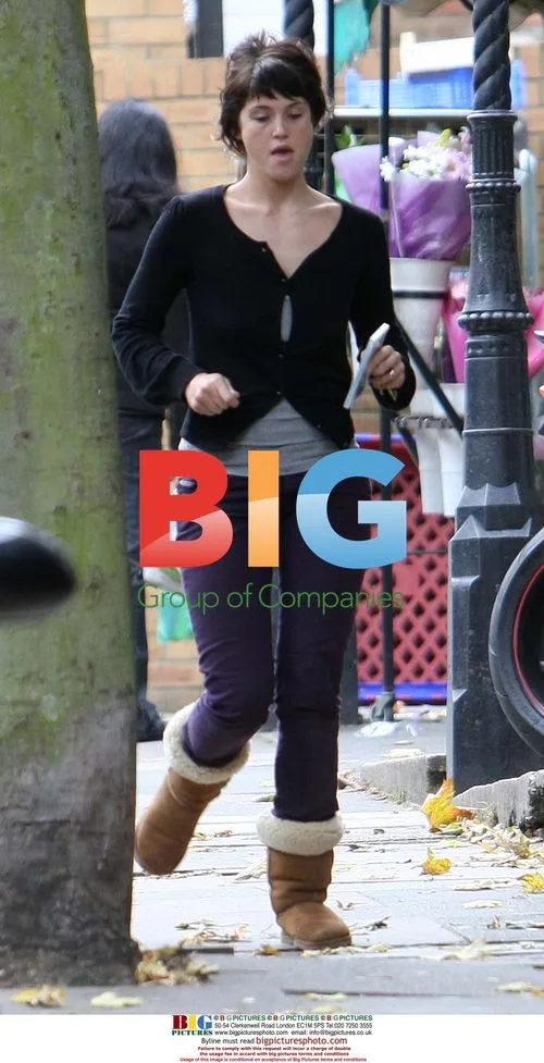 Gemma Arterton at local shop