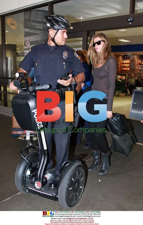 Gisele Bundchen Arrives at LAX
