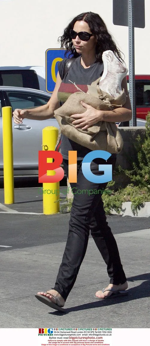 Minnie Driver shops at eco-friendly baby store