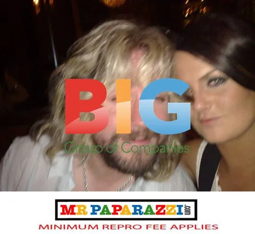 Justin Lee Collins and Ann Finan at Party