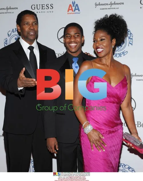 Denzel Washington and family at Carousel of Hope Ball