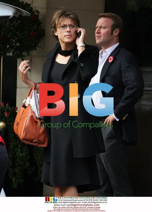 Kate Silverton leaving Dorchester Hotel
