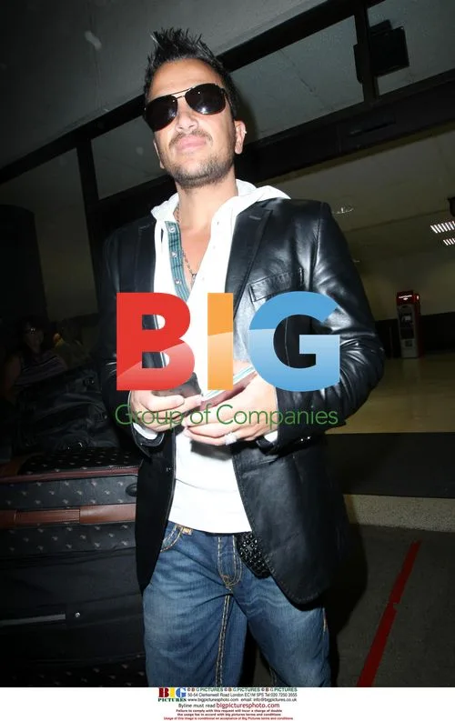 Peter Andre and brother at LAX