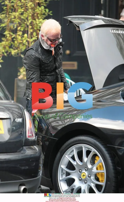 Chris Evans with Ferrari in London