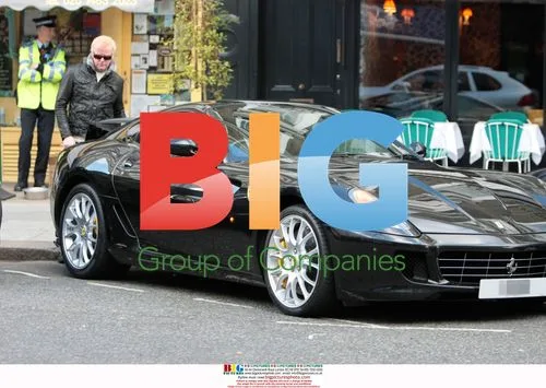 Chris Evans with Ferrari in London