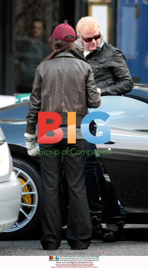 Chris Evans with Ferrari in London