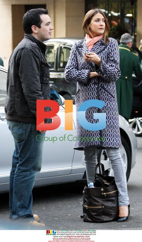 Lisa Snowden and friend leave Dorchester Hotel