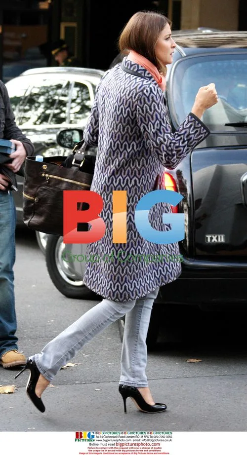 Lisa Snowden and friend leave Dorchester Hotel