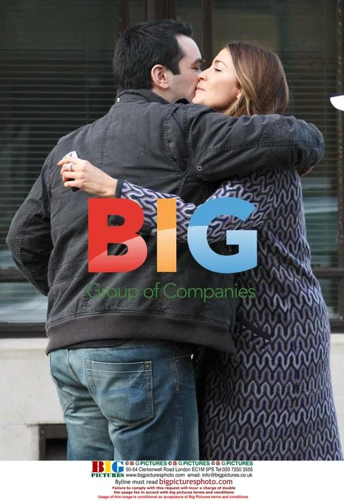 Lisa Snowden and friend leaving Dorchester Hotel