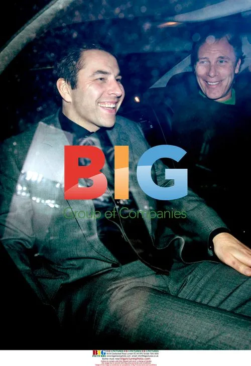 David Walliams and Damian Aspinall at Cipriani restaurant