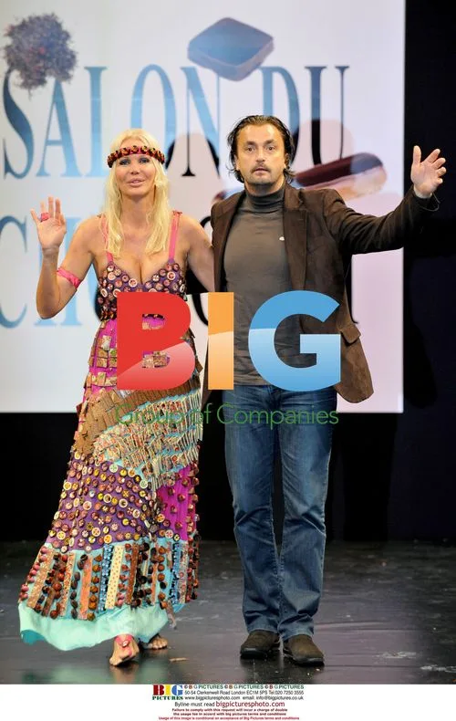 French celebrities in chocolate fashion show