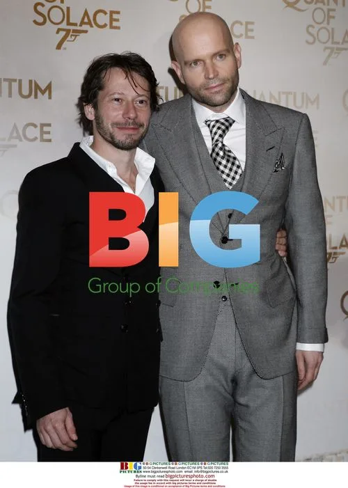 Mathieu Amalric and Marc Forster at "Quantum of Solace" Premiere