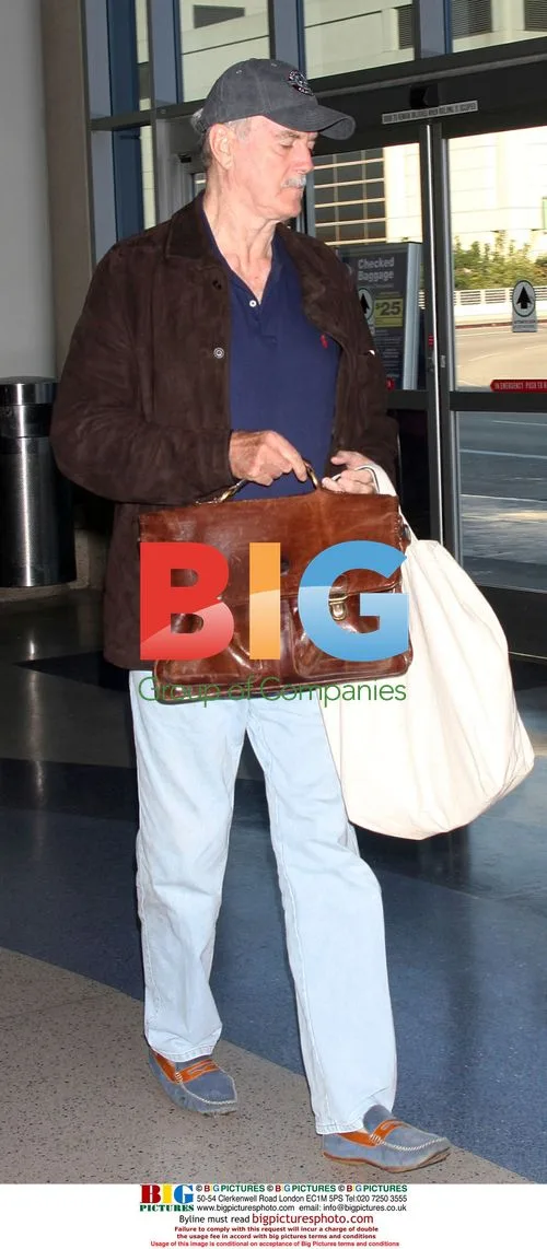 John Cleese and Daughter Camilla at LAX