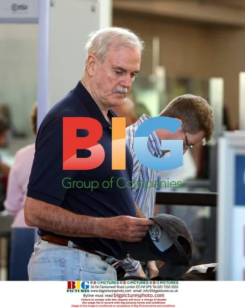 John Cleese and daughter at LAX