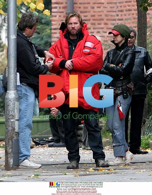Val Kilmer and Iza Miko on set of 'Fake Identity'
